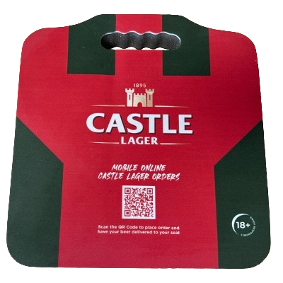 Castle lager sports cushion
